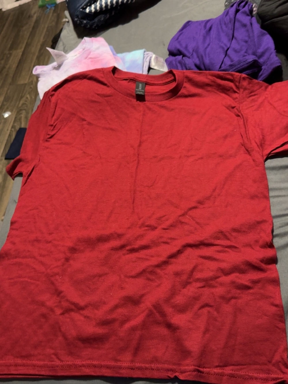 Classic Red Crew Neck T‑Shirt